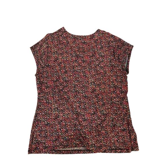 Liz Claiborne Woman 2X Blouse Multicolor Abstract Dot Stretch Knit Plus Size - Picture 4 of 4